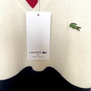 New! (Too late to return) lacoste, made in France, 100% wool
